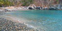 the beach at Playa Contramar